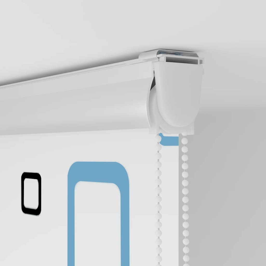 Shower Roller Blind with Cassette 110x240 cm Fabric Width 106 cm