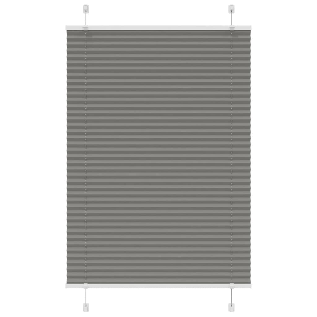 Pleated Blind Anthracite 85x100 cm Fabric Width 84.4 cm Polyester