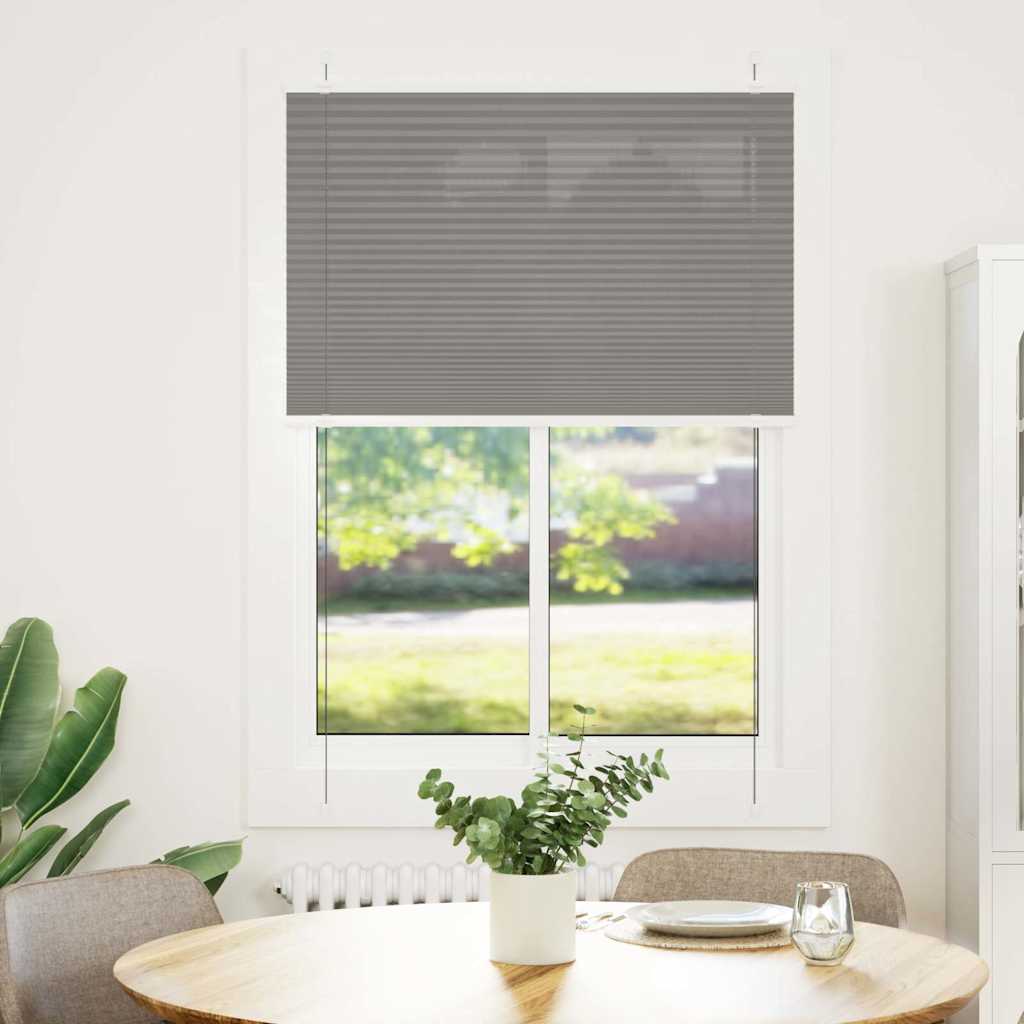 Pleated Blind Anthracite 100x150 cm Fabric Width 99.4 cm Polyester