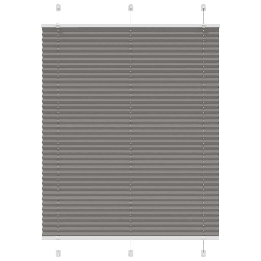 Pleated Blind Anthracite 110x150 cm Fabric Width 109.4 cm Polyester