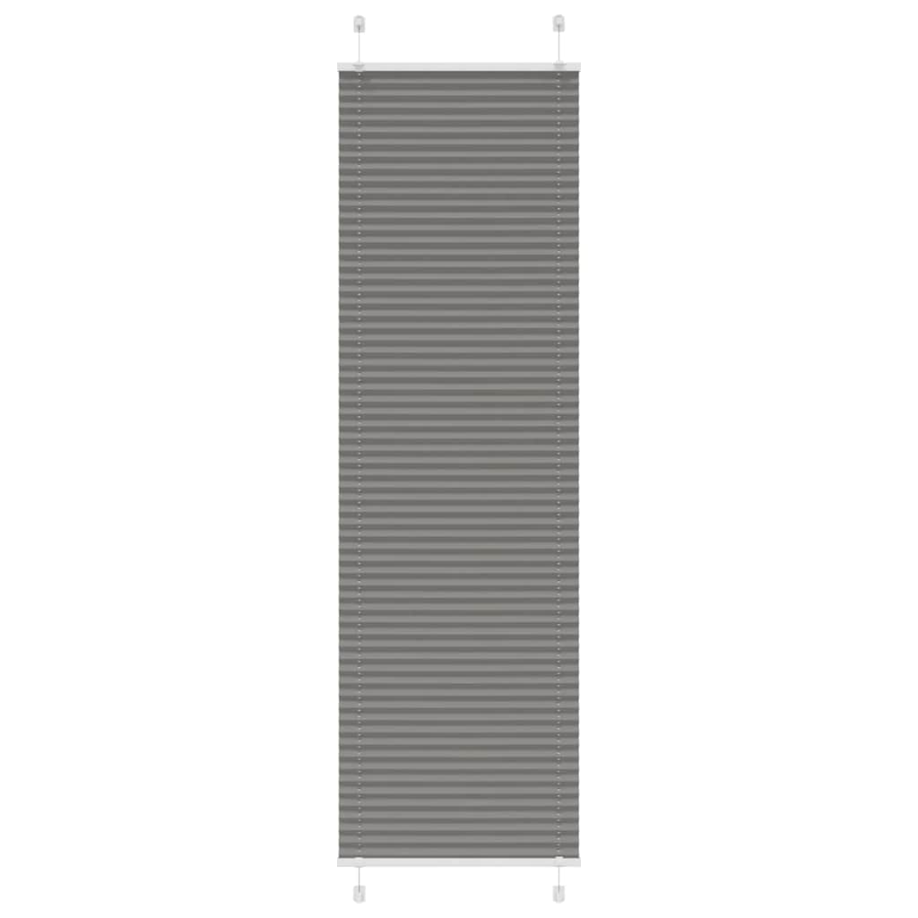 Pleated Blind Anthracite 55x200 cm Fabric Width 54.4 cm Polyester