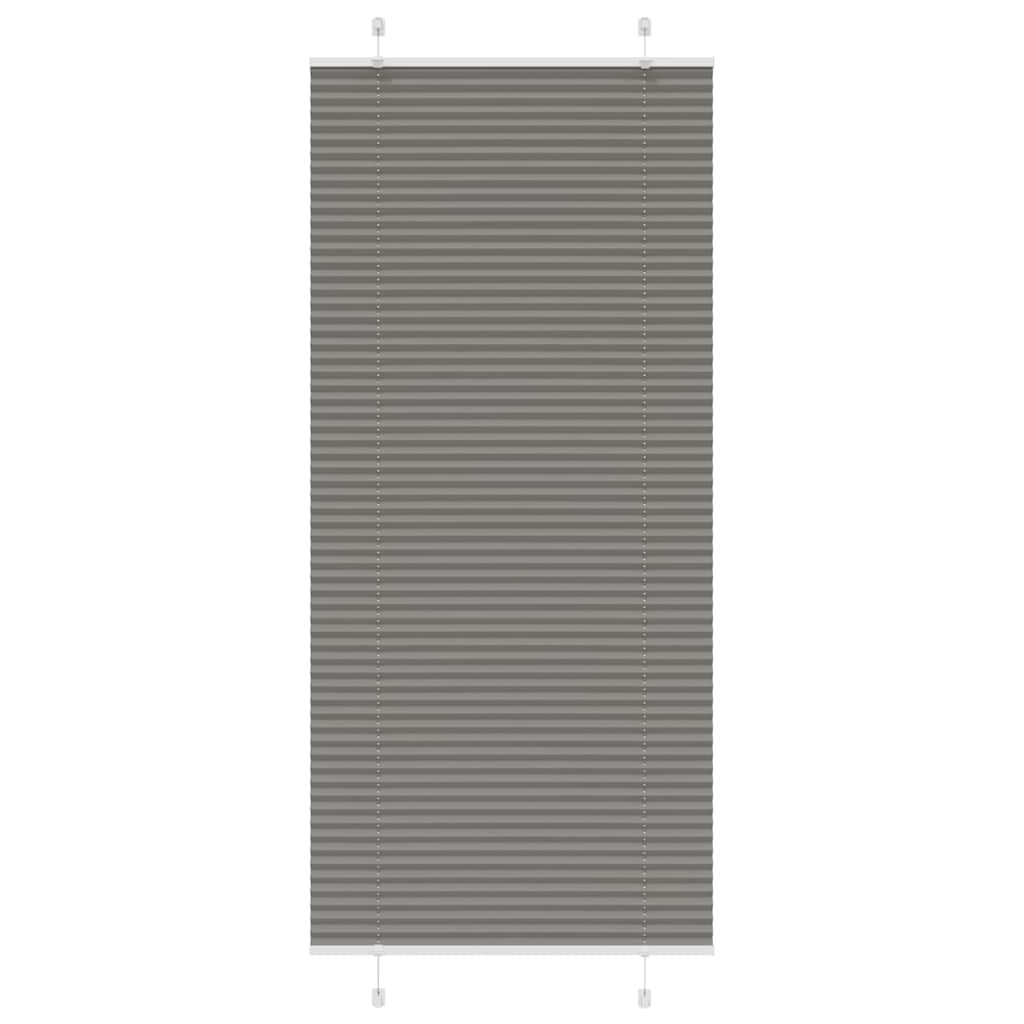 Pleated Blind Anthracite 90x200 cm Fabric Width 89.4 cm Polyester