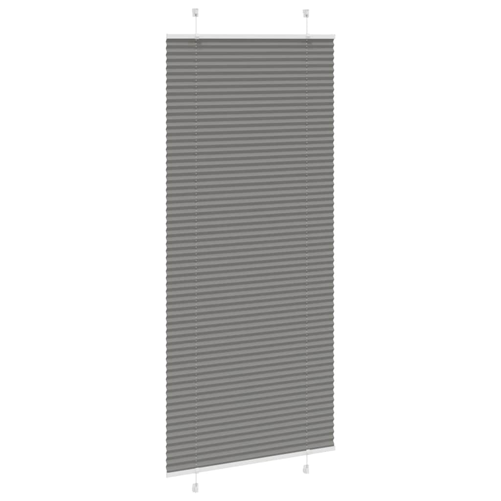 Pleated Blind Anthracite 90x200 cm Fabric Width 89.4 cm Polyester