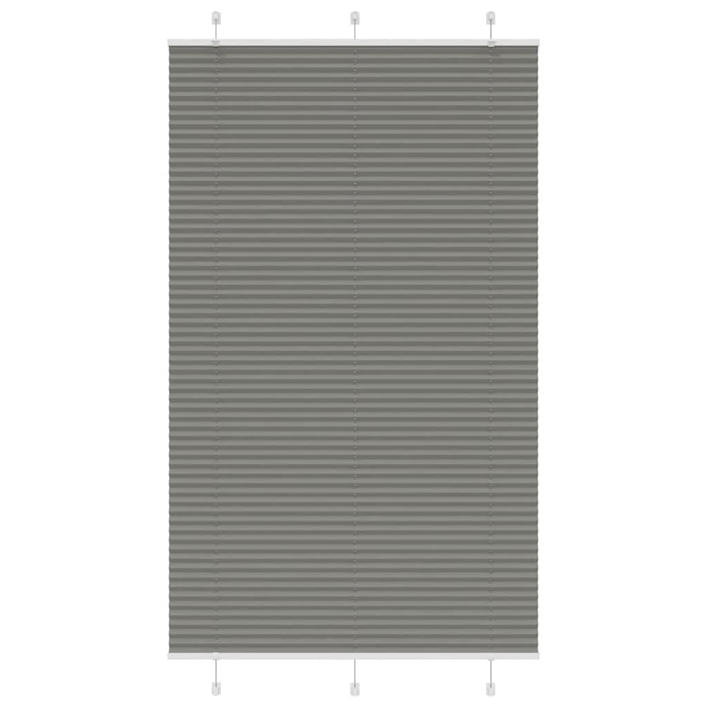 Pleated Blind Anthracite 120x200 cm Fabric Width 119.4 cm Polyester