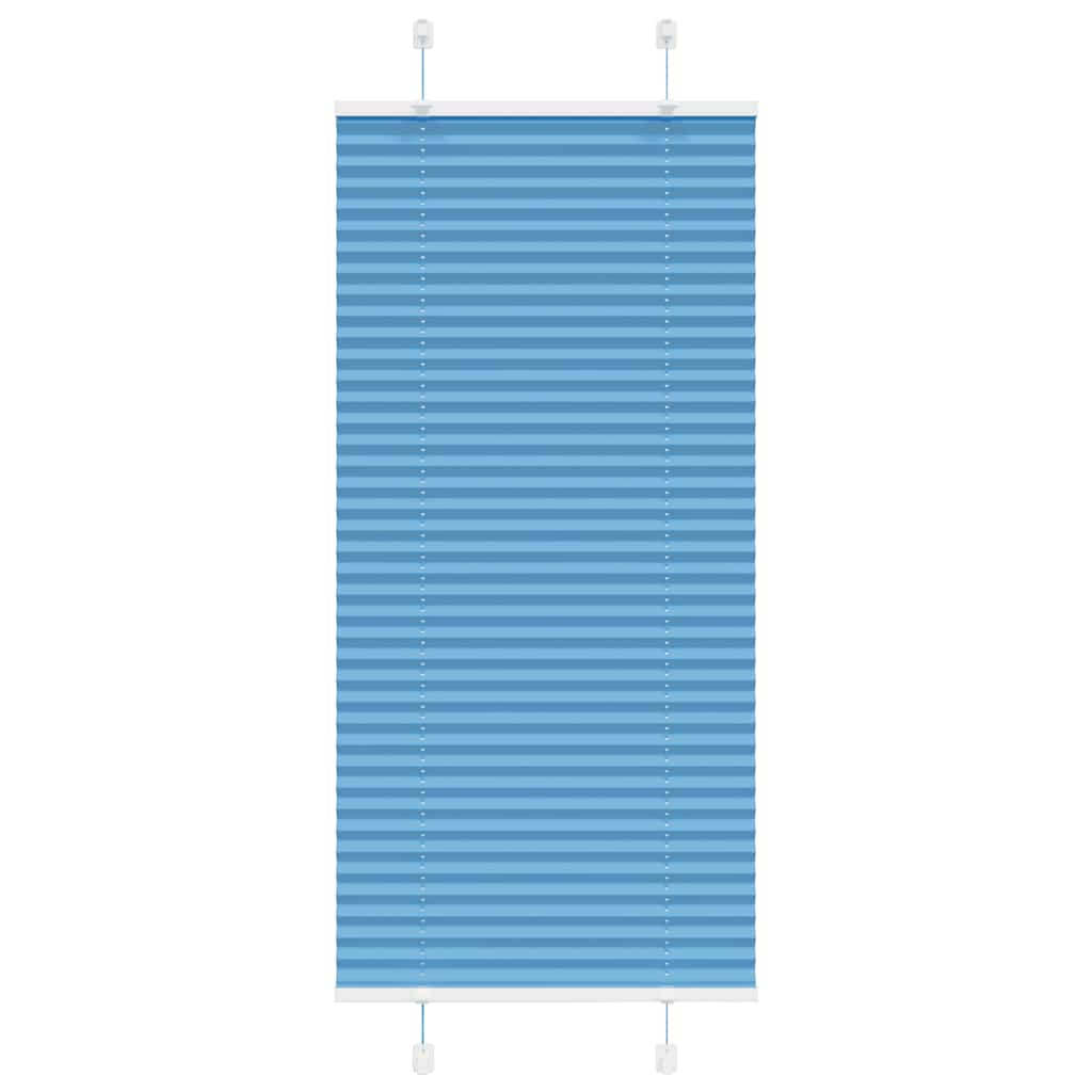 Pleated Blind Blue 60x150 cm Fabric Width 59.4 cm Polyester