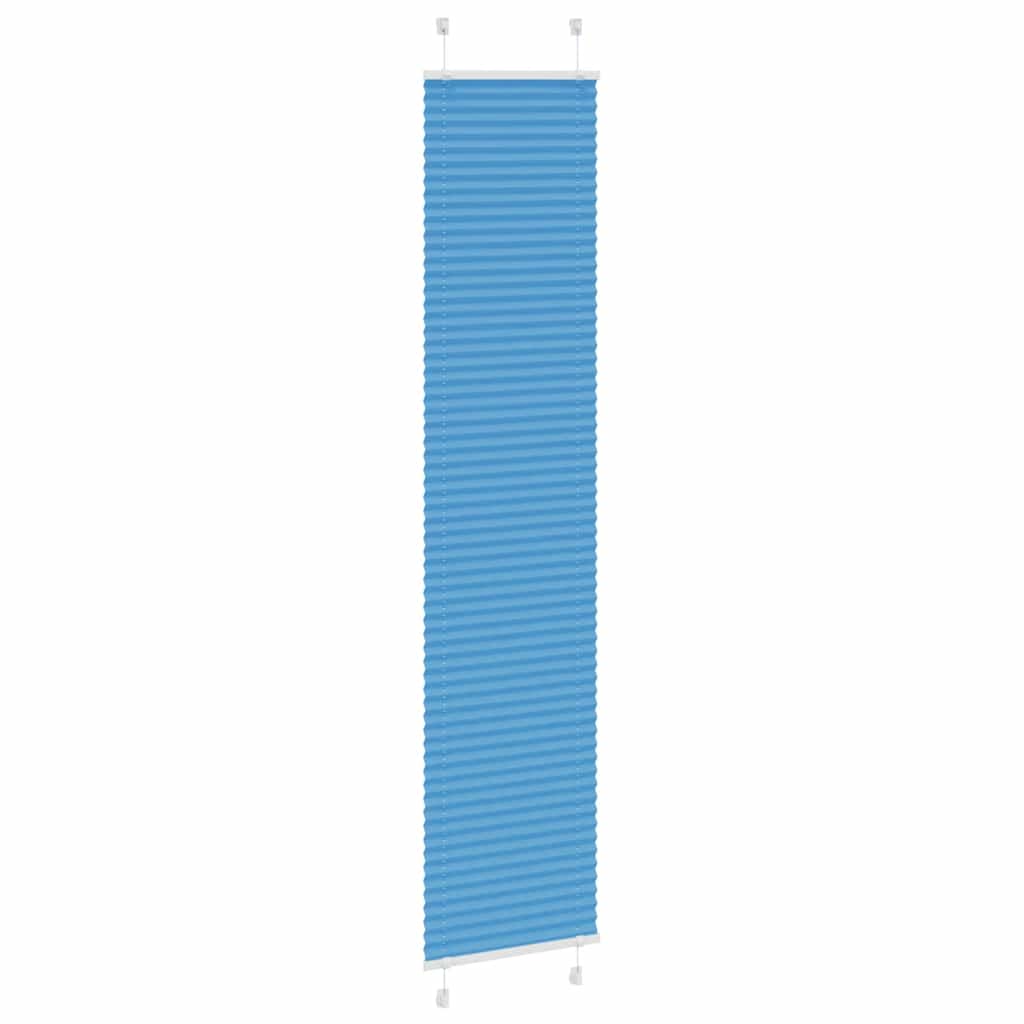 Pleated Blind Blue 50x200 cm Fabric Width 49.4 cm Polyester