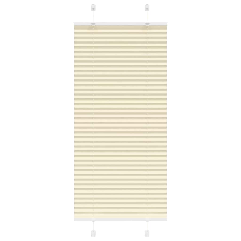 Pleated Blind Cream 60x100 cm Fabric Width 59.4 cm Polyester