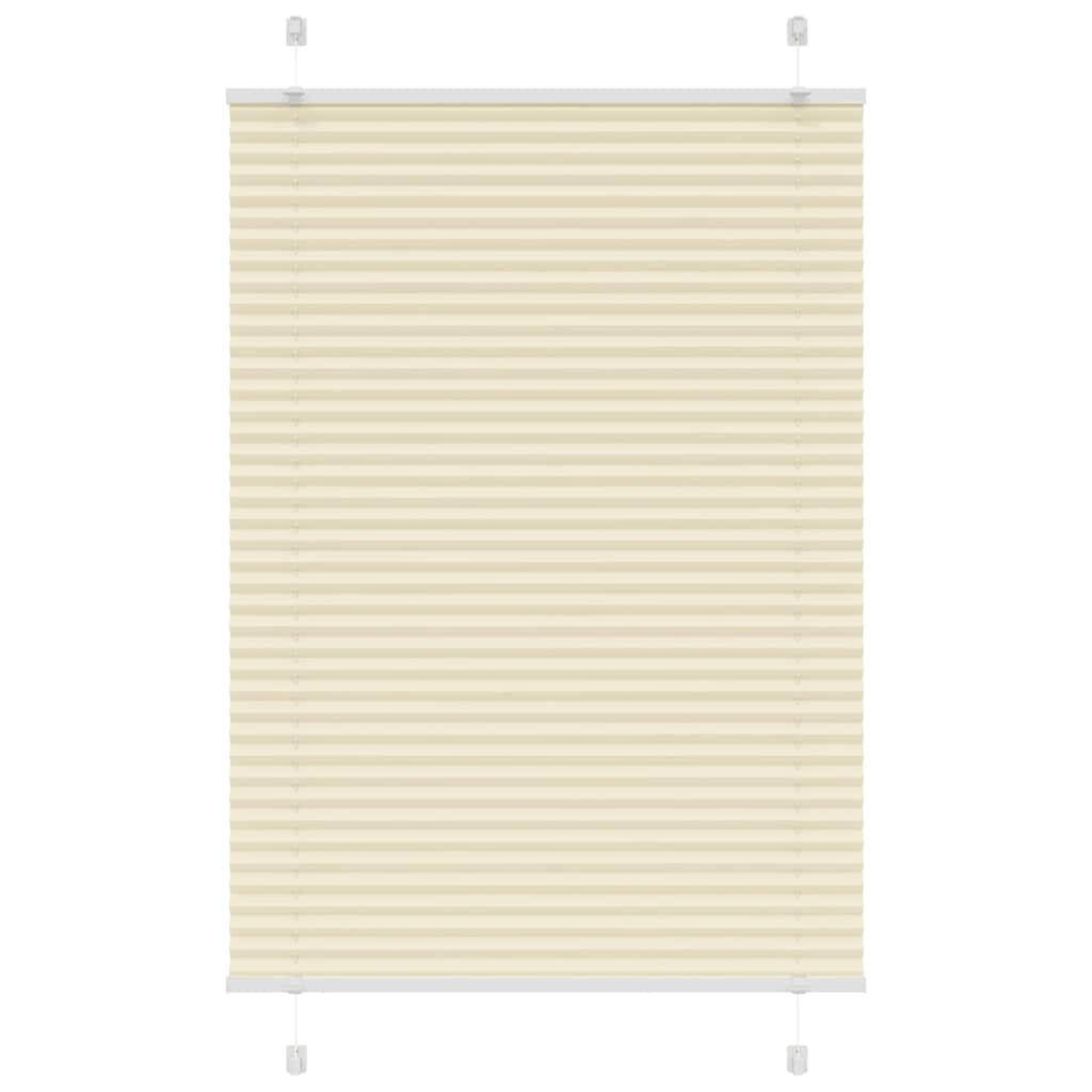 Pleated Blind Cream 85x100 cm Fabric Width 84.4 cm Polyester