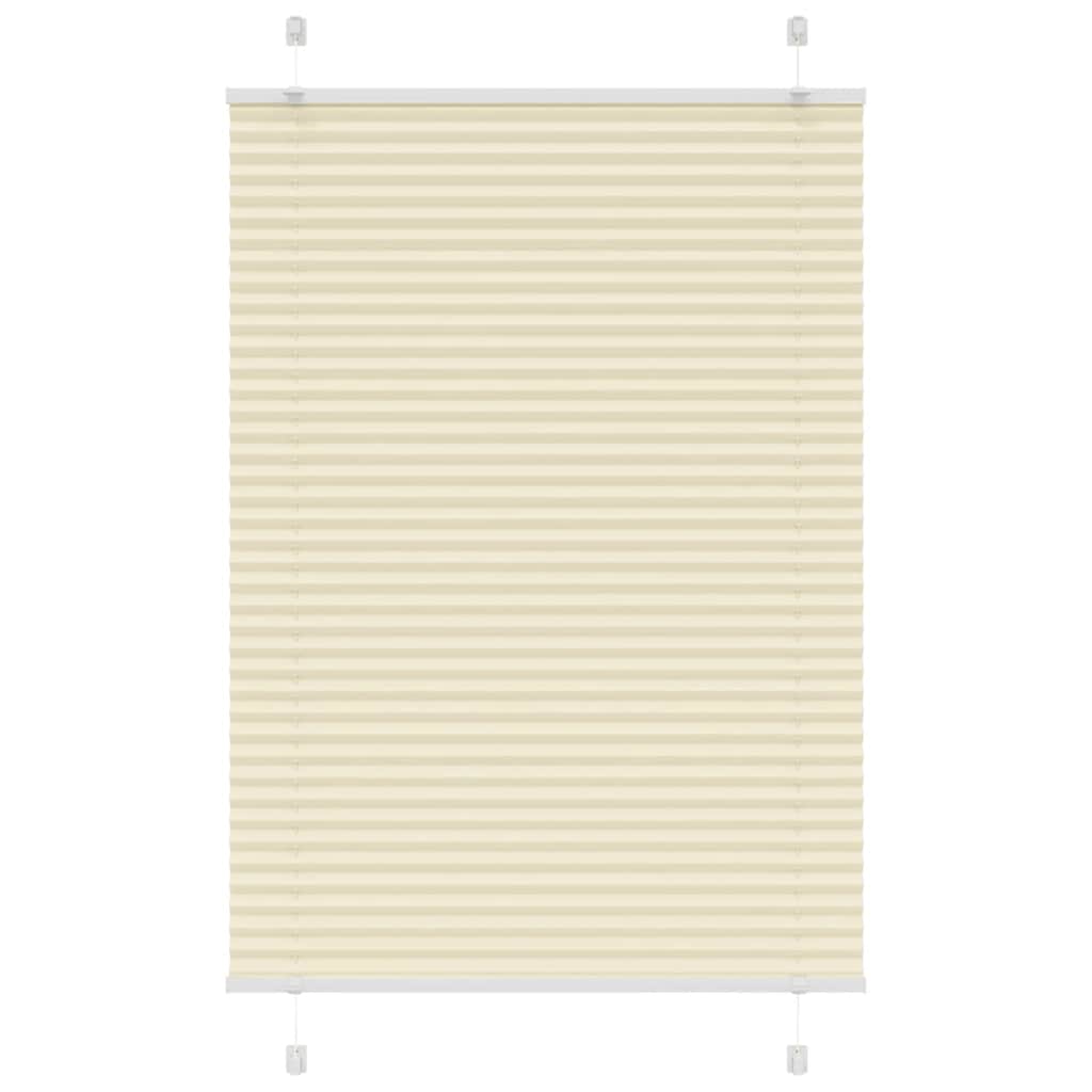 Pleated Blind Cream 100x100 cm Fabric Width 99.4 cm Polyester