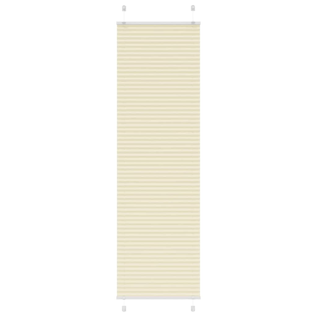 Pleated Blind Cream 65x200 cm Fabric Width 64.4 cm Polyester
