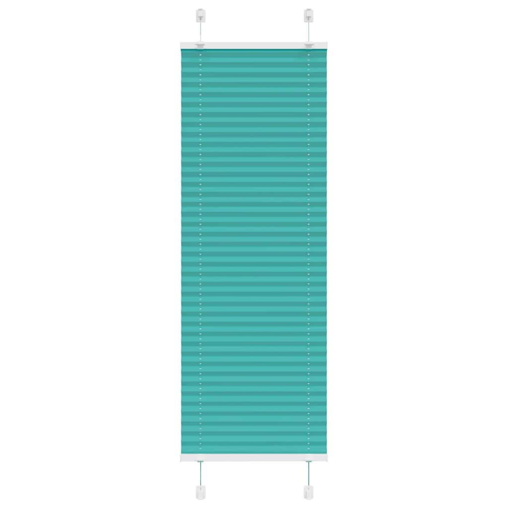 Pleated Blind Petrol Green 40x100 cm Fabric Width 39.4 cm Polyester