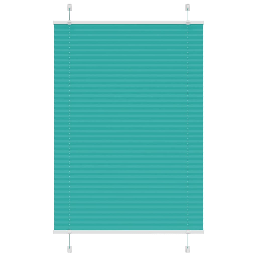 Pleated Blind Petrol Green 85x150 cm Fabric Width 84.4 cm Polyester