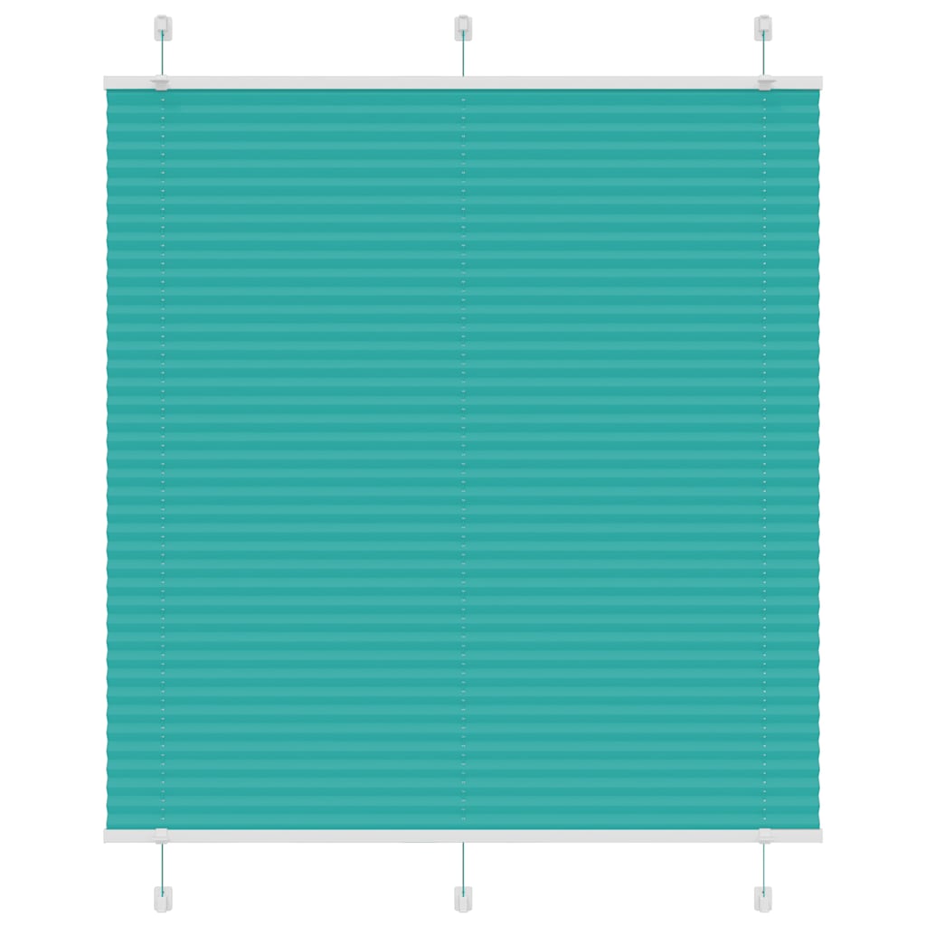 Pleated Blind Petrol Green 120x150 cm Fabric Width 119.4 cm Polyester