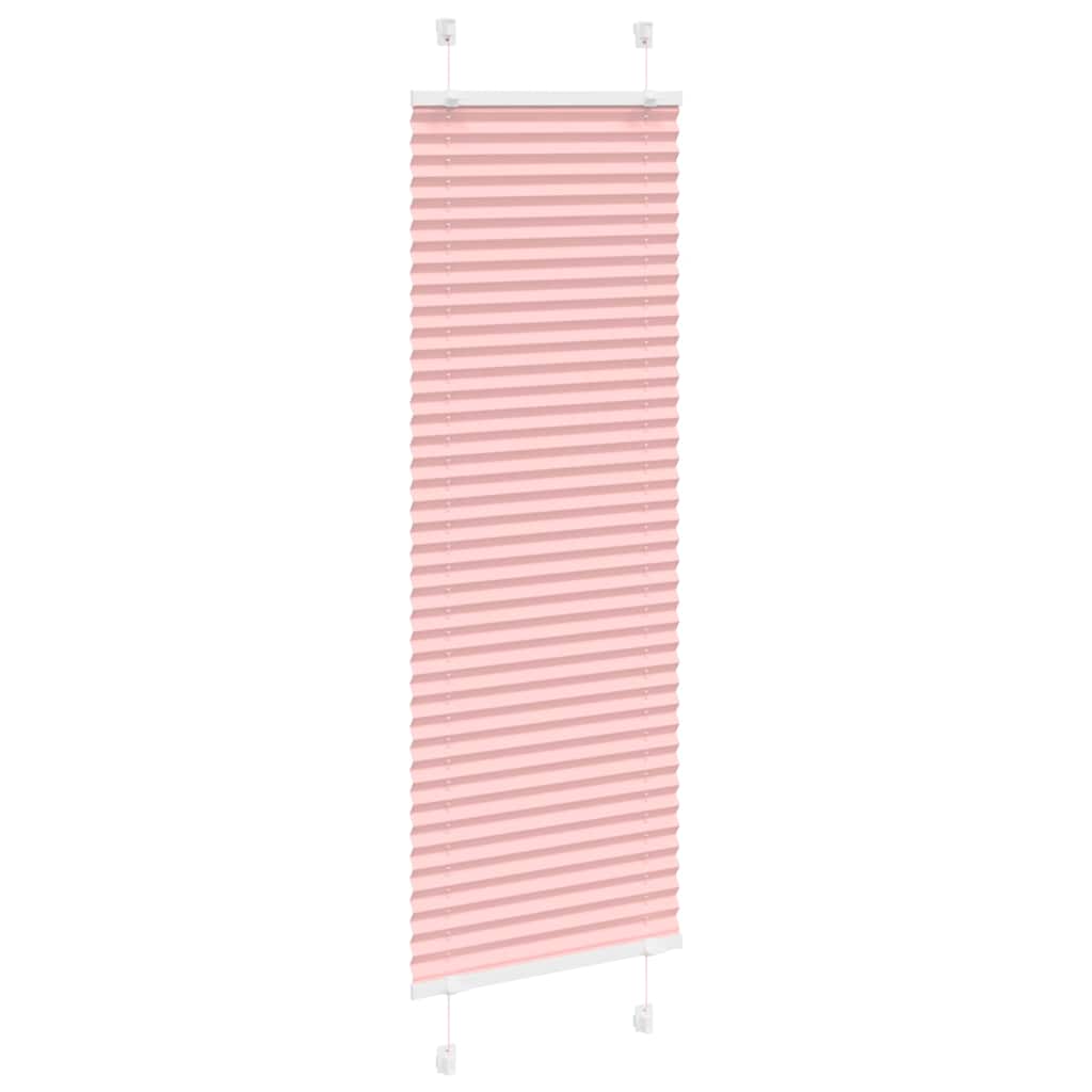 Pleated Blind Pink 50x100 cm Fabric Width 49.4 cm Polyester