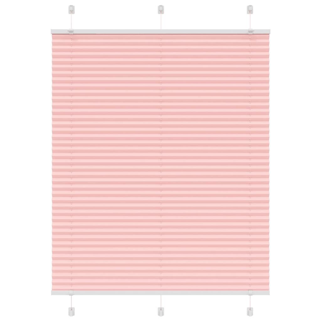 Pleated Blind Pink 110x150 cm Fabric Width 109.4 cm Polyester