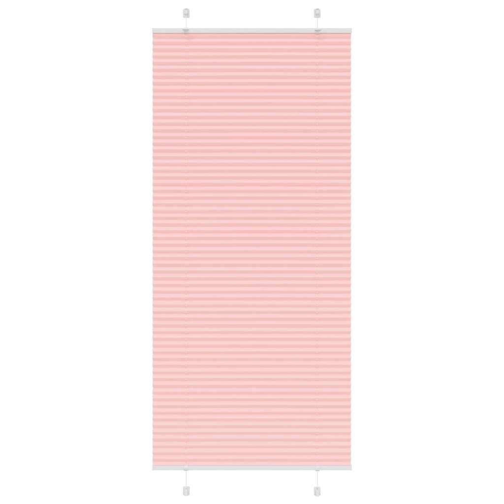 Pleated Blind Pink 100x200 cm Fabric Width 99.4 cm Polyester