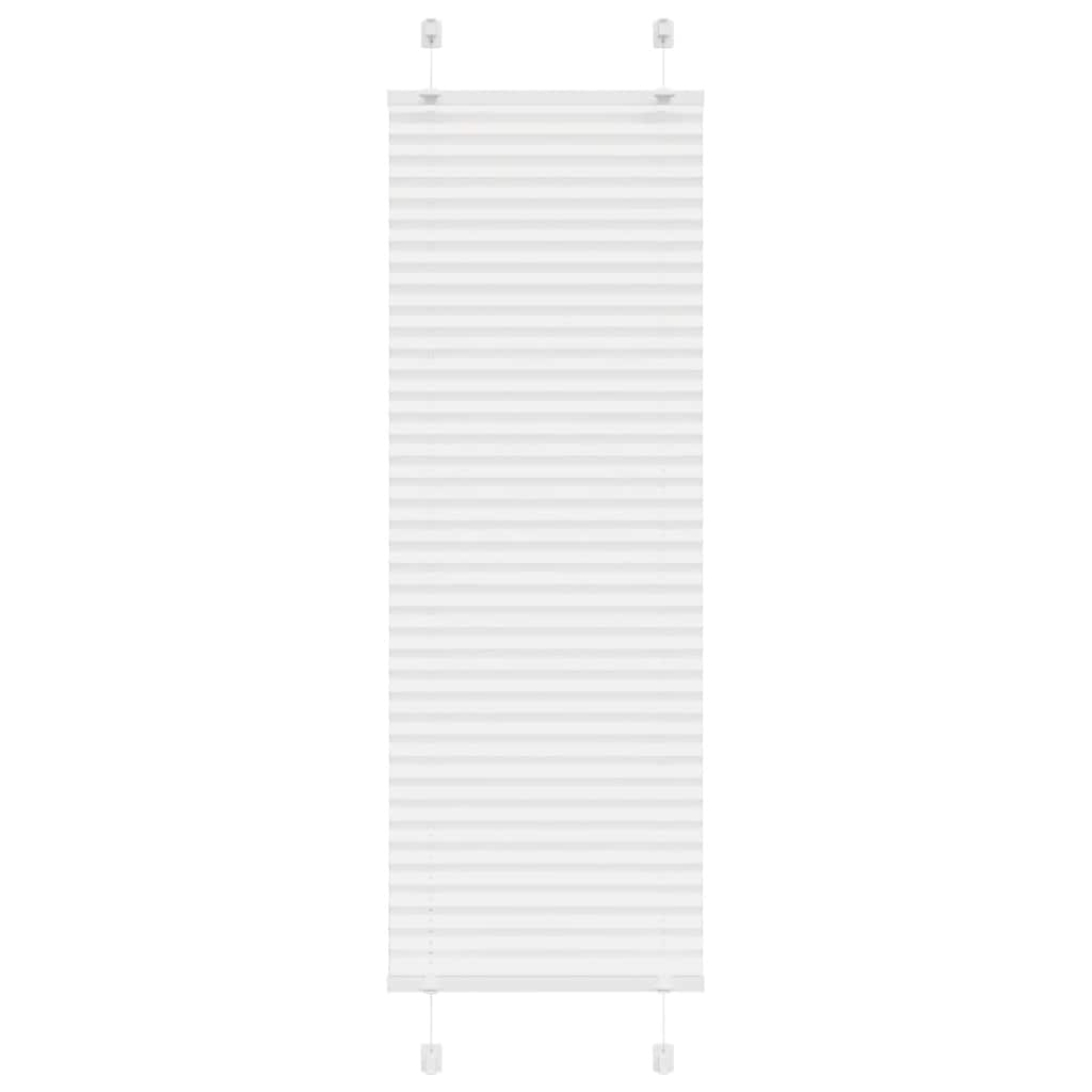 Pleated Blind White 50x100 cm Fabric Width 49.4 cm Polyester