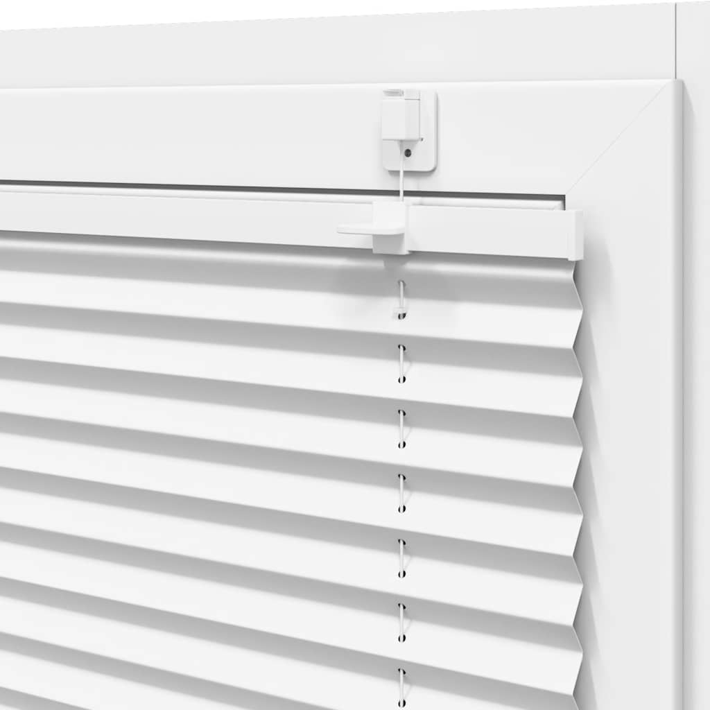 Pleated Blind White 45x150 cm Fabric Width 44.4 cm Polyester