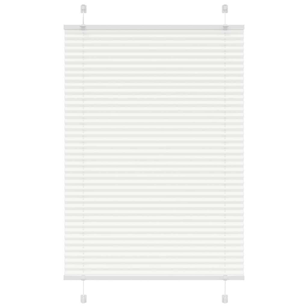 Pleated Blind White 90x150 cm Fabric Width 89.4 cm Polyester