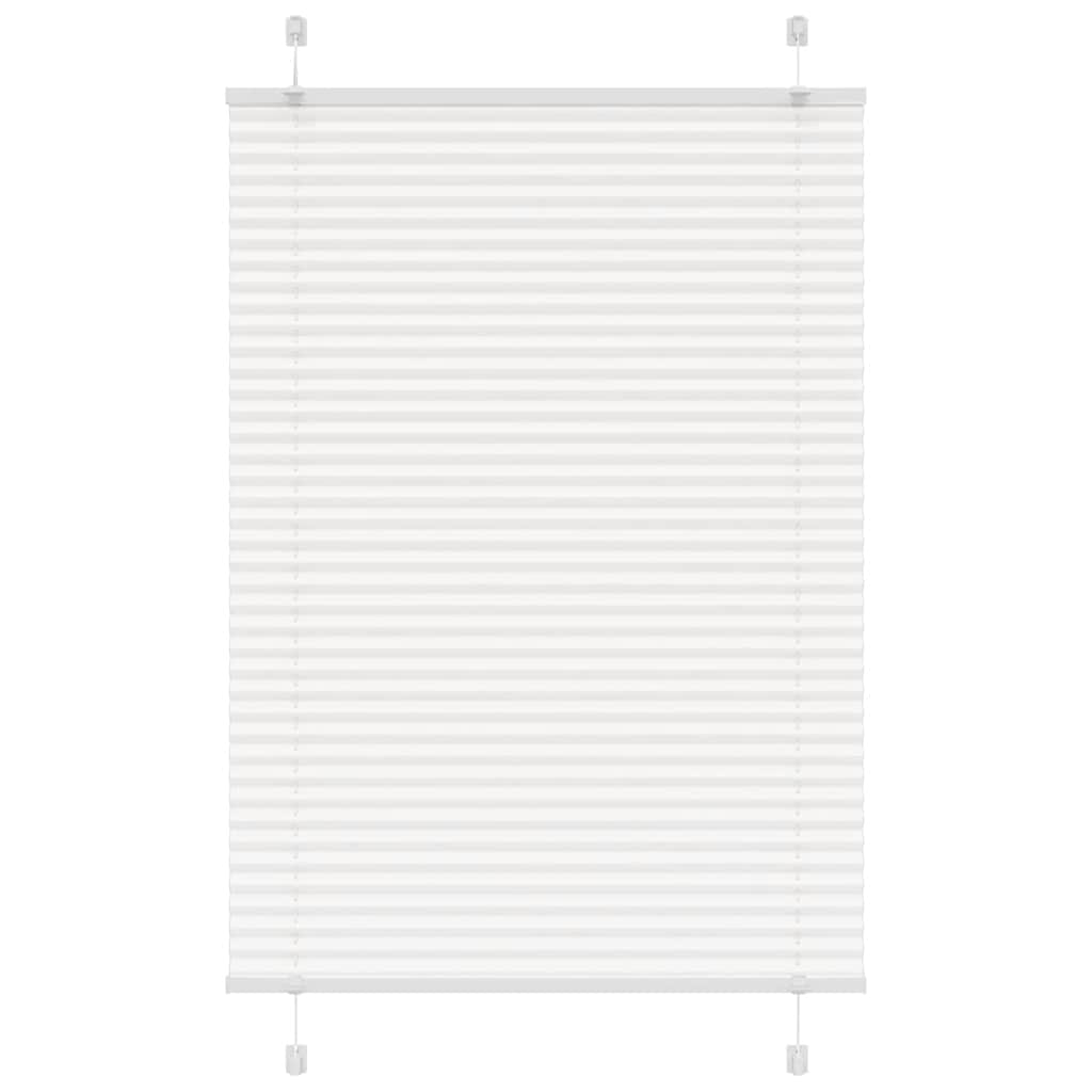 Pleated Blind White 100x150 cm Fabric Width 99.4 cm Polyester