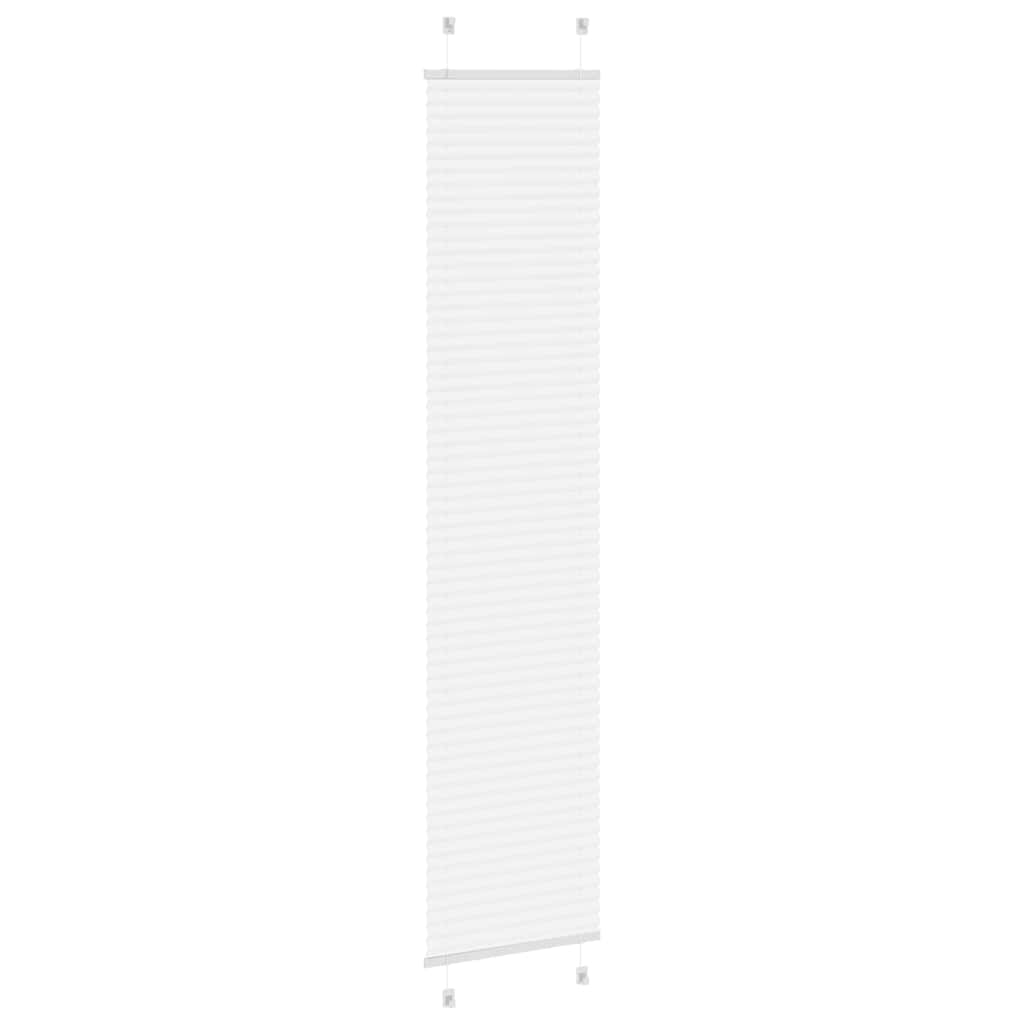 Pleated Blind White 45x200 cm Fabric Width 44.4 cm Polyester