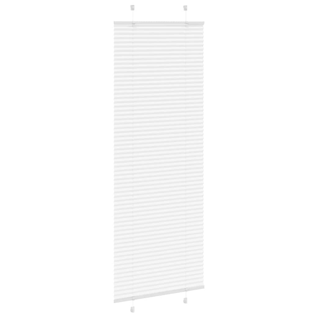 Pleated Blind White 70x200 cm Fabric Width 69.4 cm Polyester