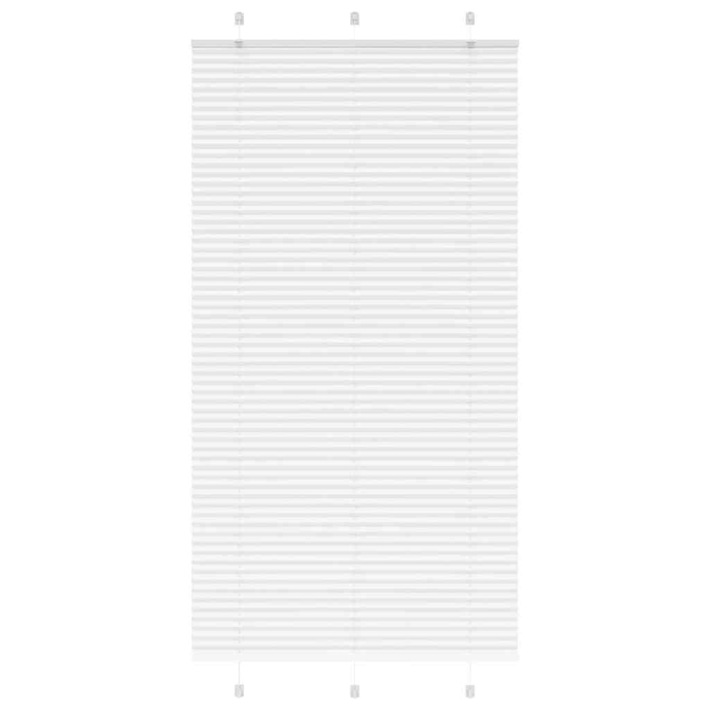 Pleated Blind White 110x200 cm Fabric Width 109.4 cm Polyester