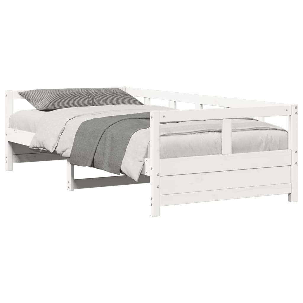 Daybed without Mattress White 80x200 cm Solid Wood Pine