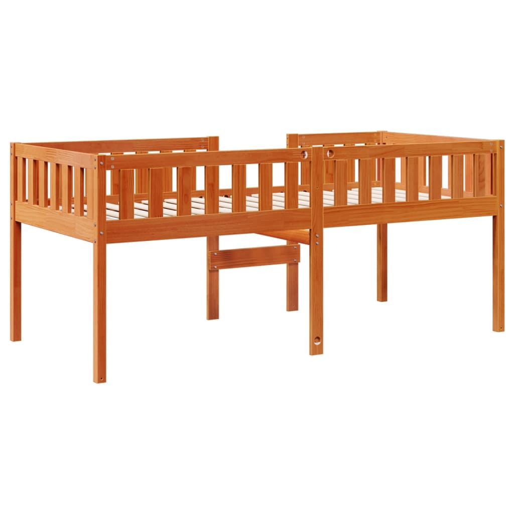 Children's Bed without Mattress Wax Brown 90x200 cm Solid Wood Pine