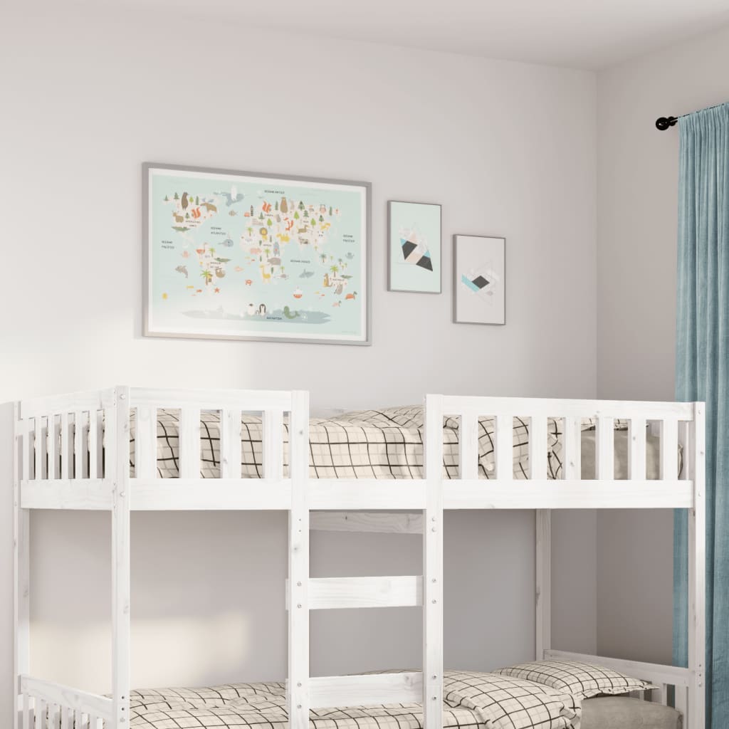 Children's Bed without Mattress White 90x190 cm Solid Wood Pine