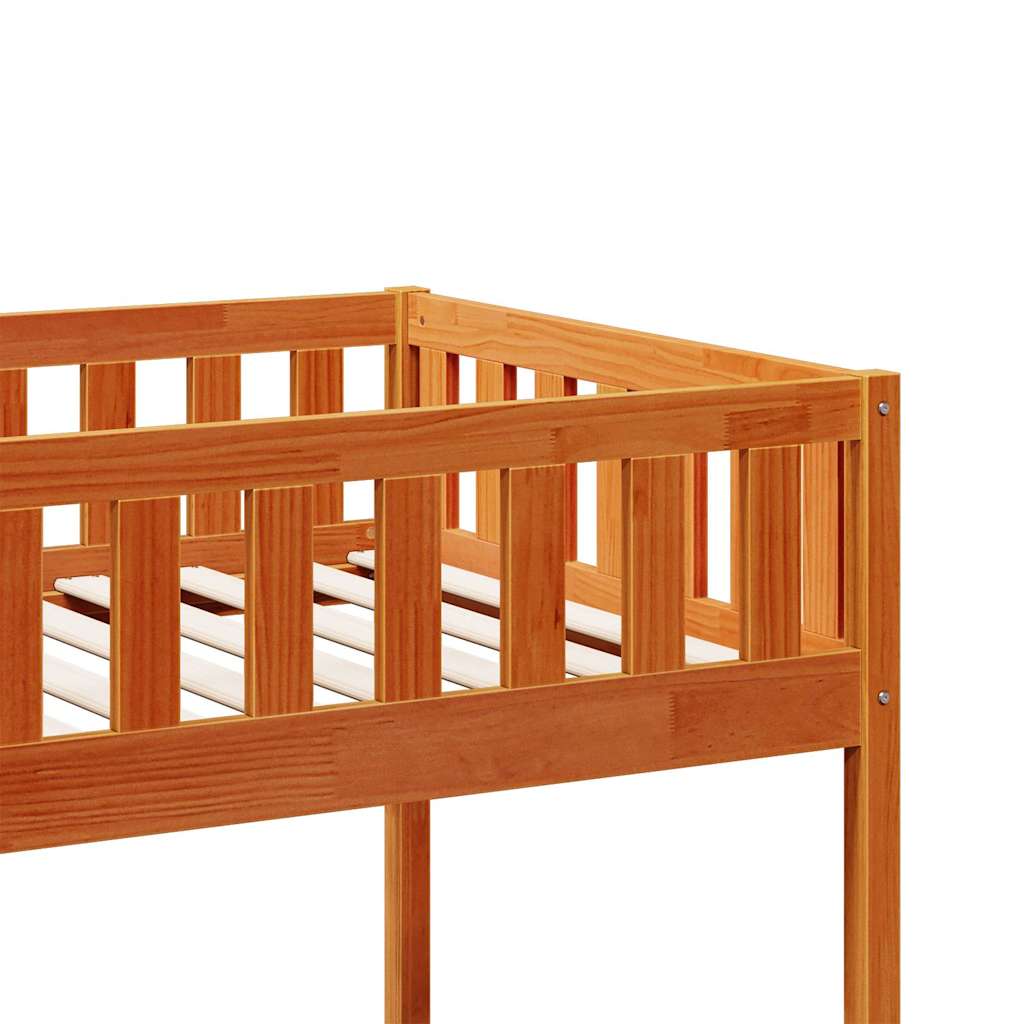 Children's Bed without Mattress Wax Brown 90x190 cm Solid Wood Pine