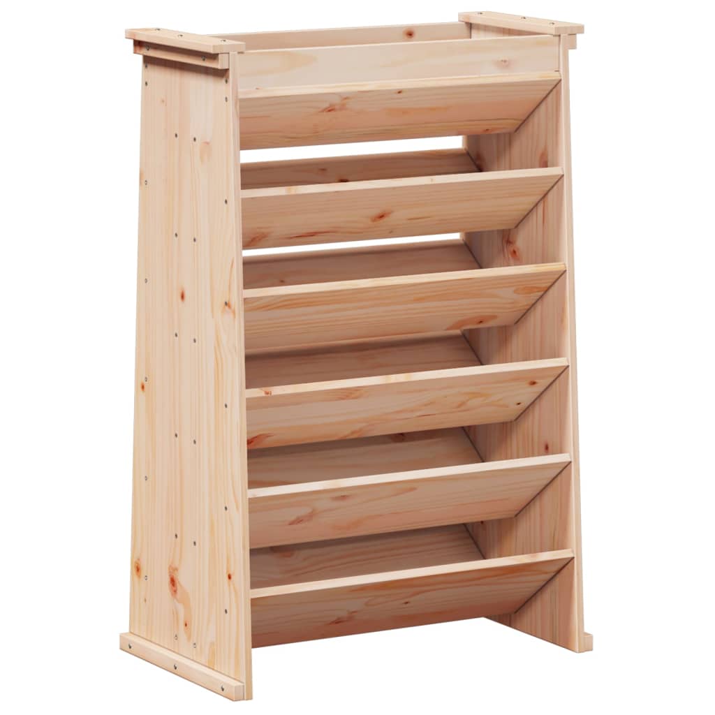 vidaXL Herb Planter 6-Tier 69x40x101.5 cm Solid Wood Pine