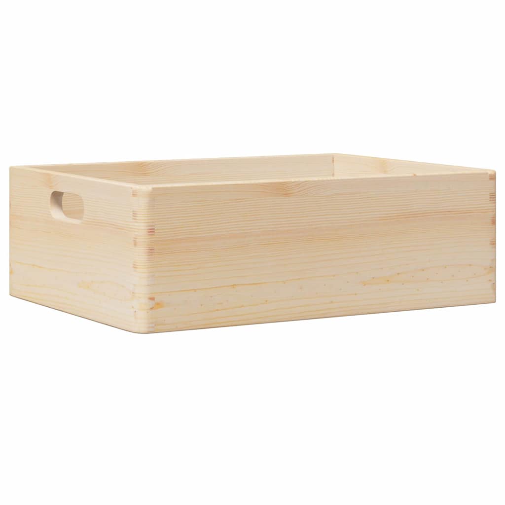 Wooden Box with Handles 40x30x13 cm Solid Wood Pine