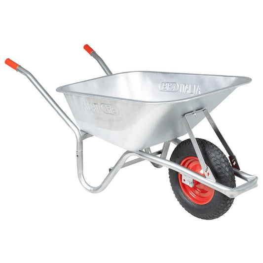 vidaXL Wheelbarrow 90 L 150 kg Galvanised Steel and Plastic