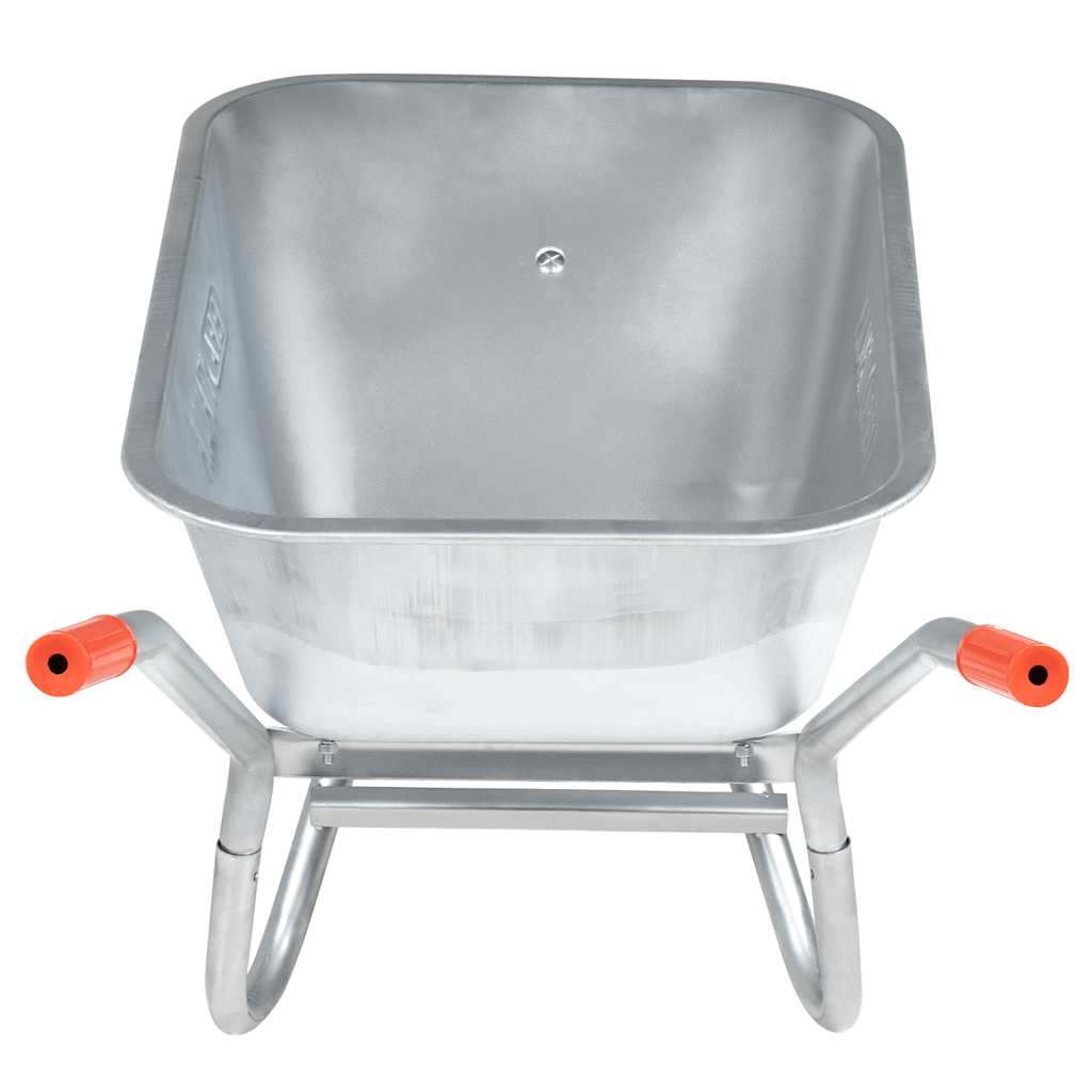 vidaXL Wheelbarrow 90 L 150 kg Galvanised Steel and Plastic