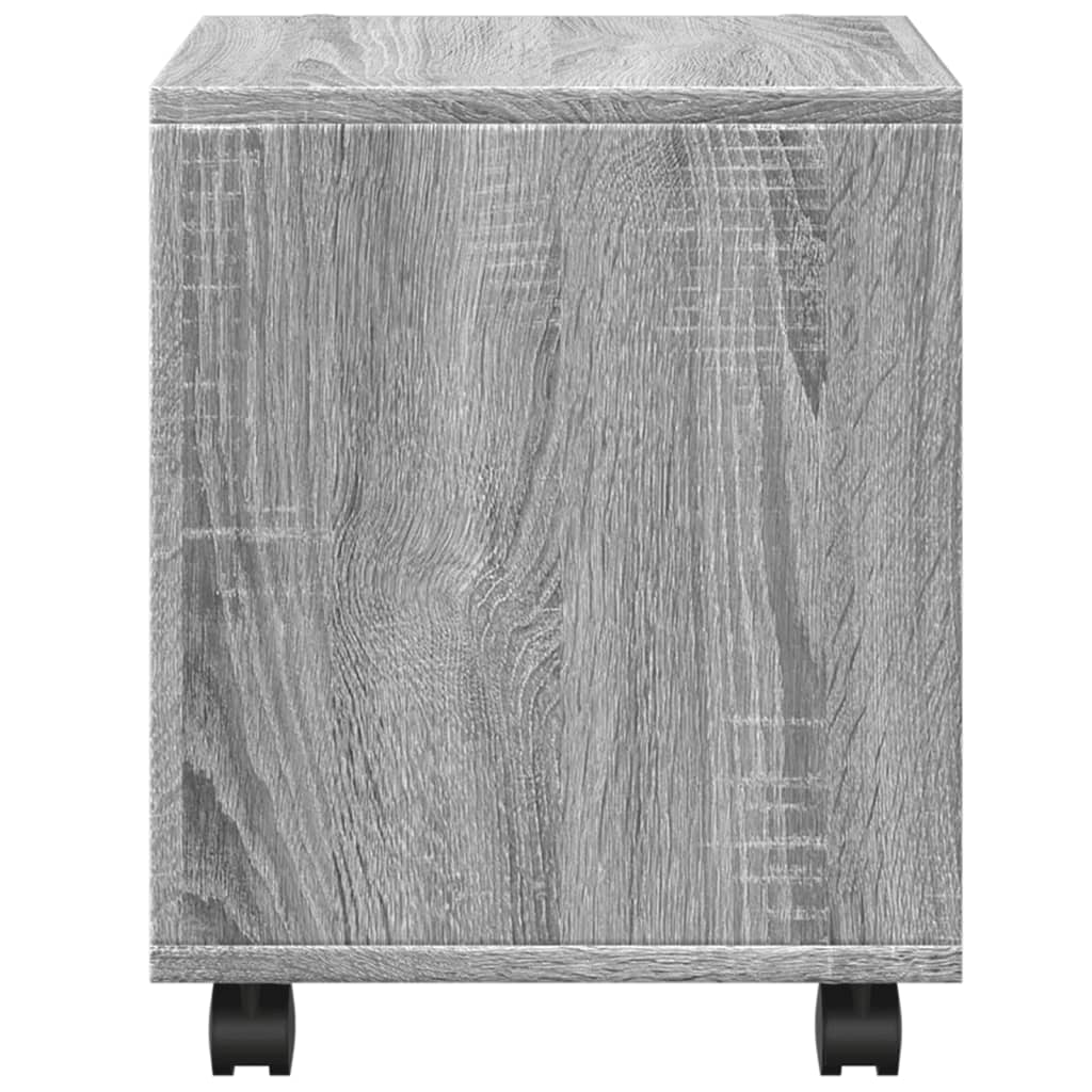 Rolling Cabinet Grey Sonoma 37x33x42,5 cm Engineered Wood