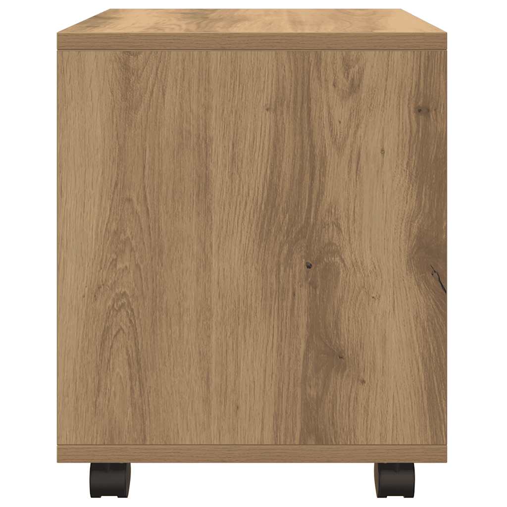 Rolling Cabinet Artisian Oak 37x33x42,5 cm Engineered Wood