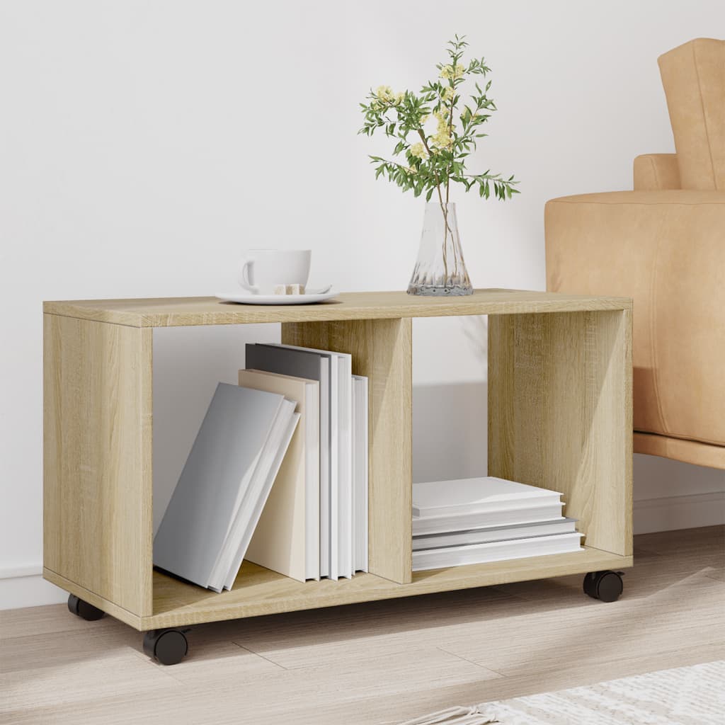 Rolling Cabinet Sonoma Oak 72x33x42,5 cm Engineered Wood