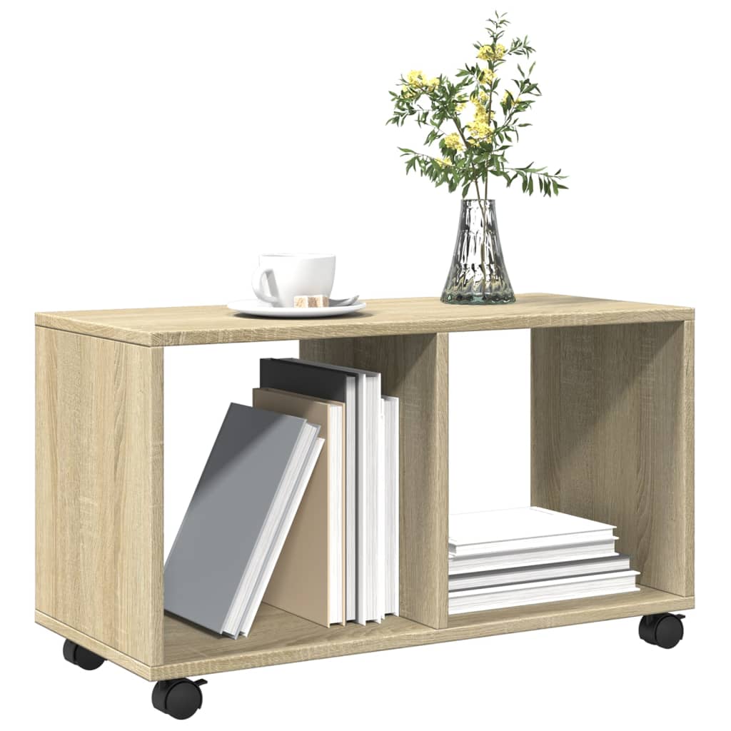 Rolling Cabinet Sonoma Oak 72x33x42,5 cm Engineered Wood