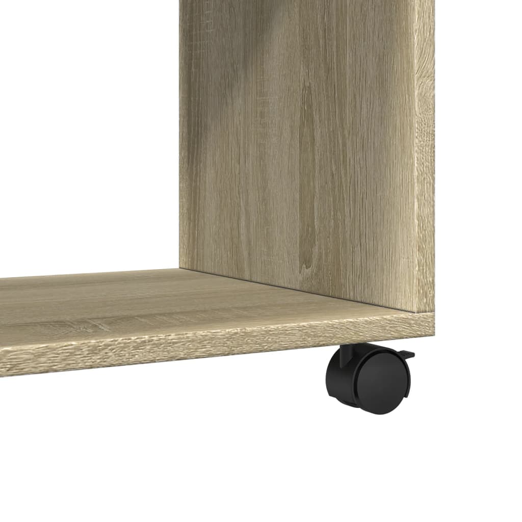 Rolling Cabinet Sonoma Oak 72x33x42,5 cm Engineered Wood