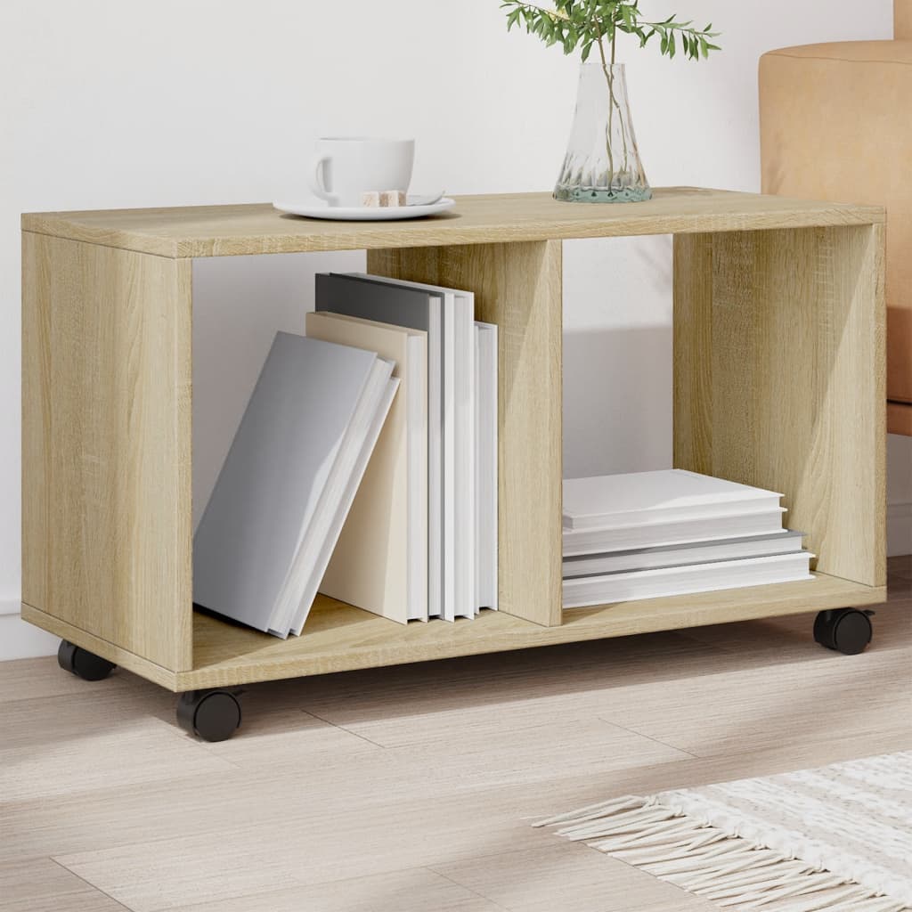 Rolling Cabinet Sonoma Oak 72x33x42,5 cm Engineered Wood