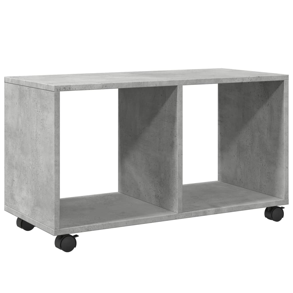 Rolling Cabinet Concrete Grey 72x33x42,5 cm Engineered Wood