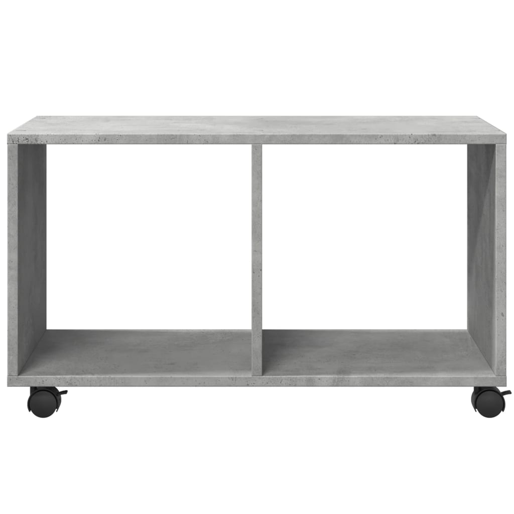 Rolling Cabinet Concrete Grey 72x33x42,5 cm Engineered Wood