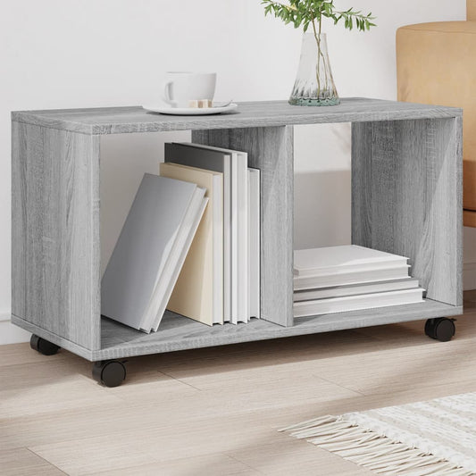 Rolling Cabinet Grey Sonoma 72x33x42,5 cm Engineered Wood