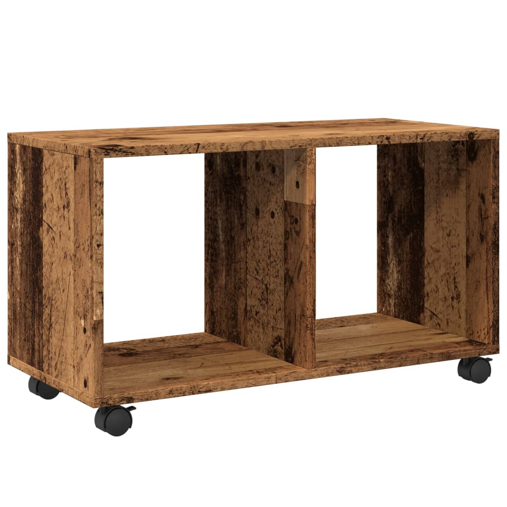 vidaXL Rolling Cabinet Old Wood 72x33x42.5 cm Engineered Wood