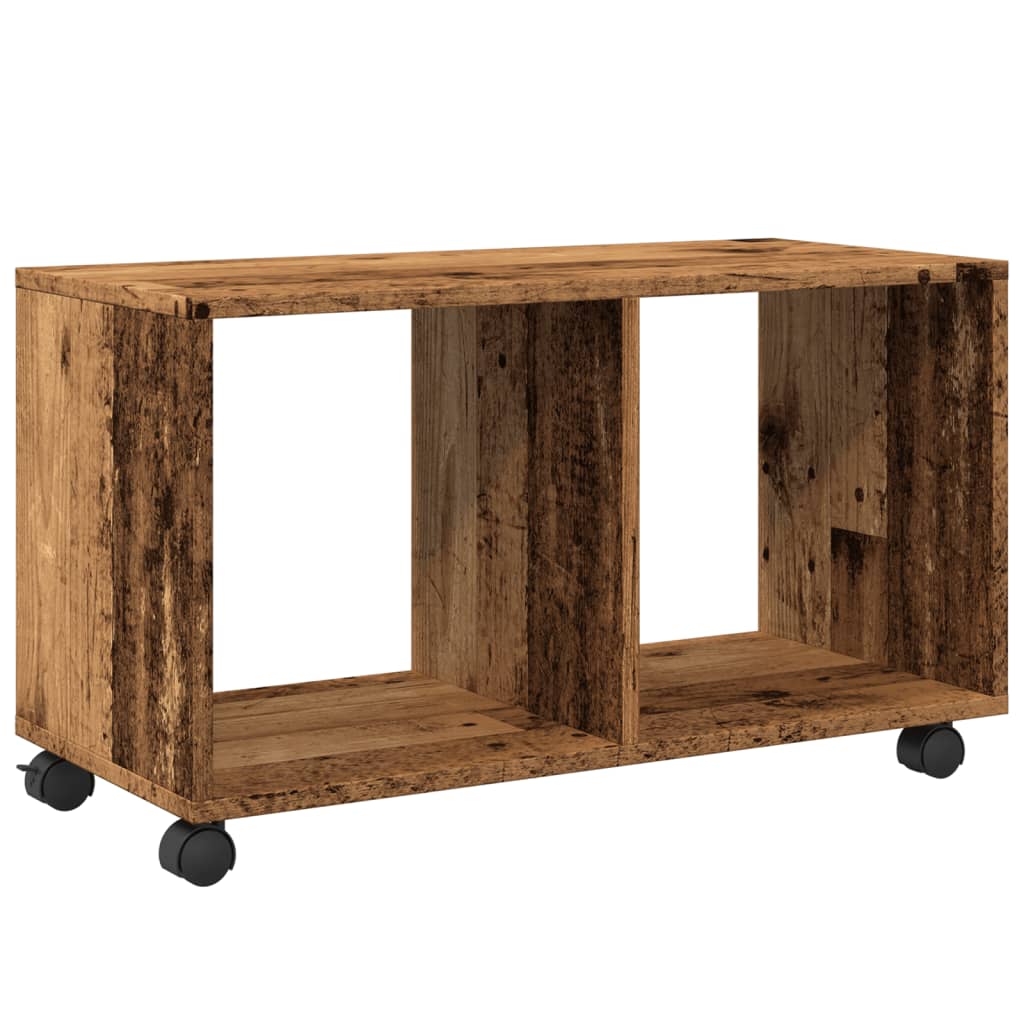 vidaXL Rolling Cabinet Old Wood 72x33x42.5 cm Engineered Wood