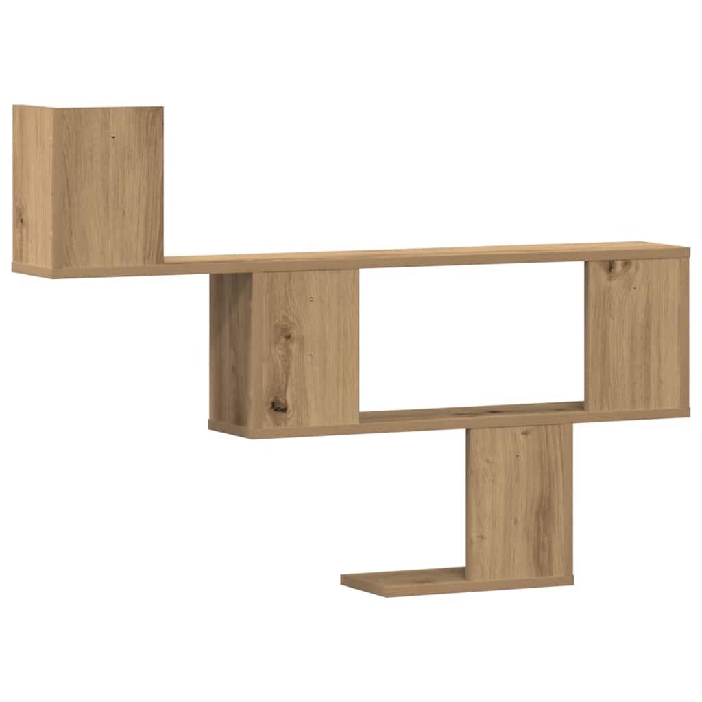 Wall Shelf Artisian Oak 100x15x70 cm Engineered Wood