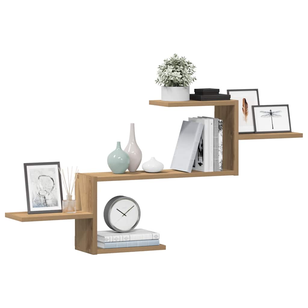 Wall Shelf Artisian Oak 104x15x49 cm Engineered Wood