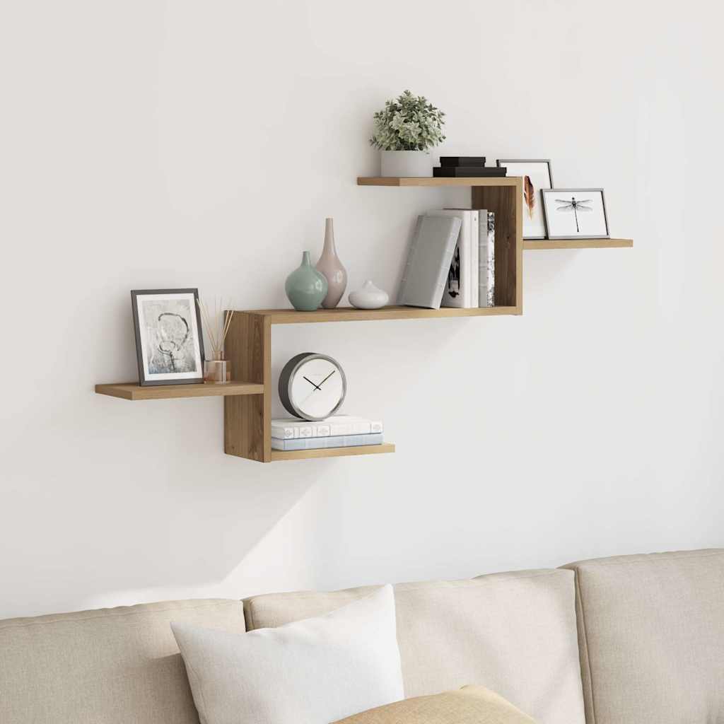 Wall Shelf Artisian Oak 104x15x49 cm Engineered Wood