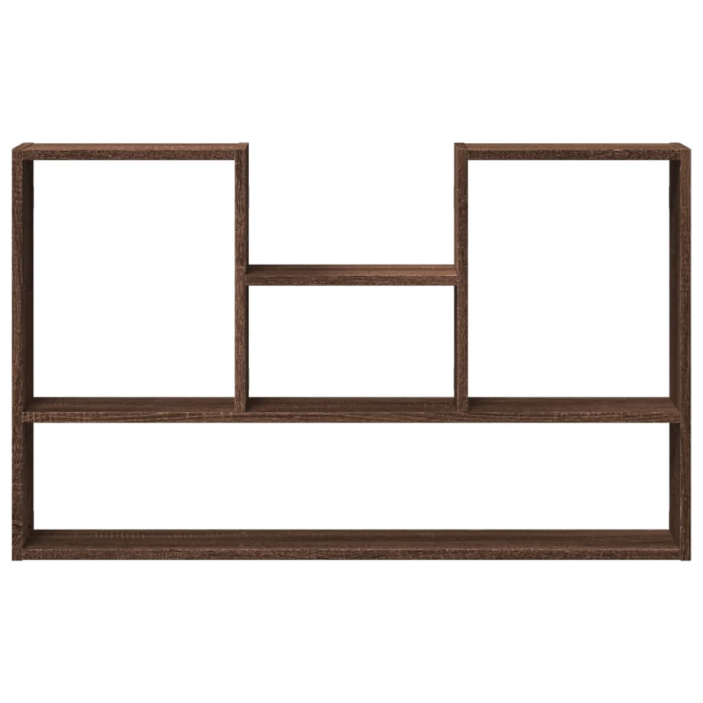 Wall Shelf Brown Oak 99x15x60 cm Engineered Wood
